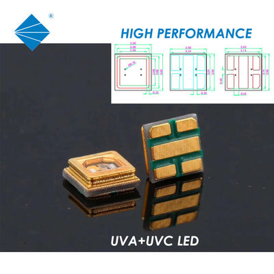 3.5 * 3.5 مللي متر SMD LED صغير 3-5 ميجا واط 0.5 واط SMD UVC LED لتعقيم السطح