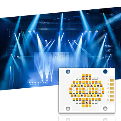 رقاقة LED COB بخمسة ألوان RGBWC بقدرة 180 واط 300 واط بجهد إدخال 21-24 فولت وزاوية رؤية 120 درجة لإضاءة التصوير الفوتوغرافي