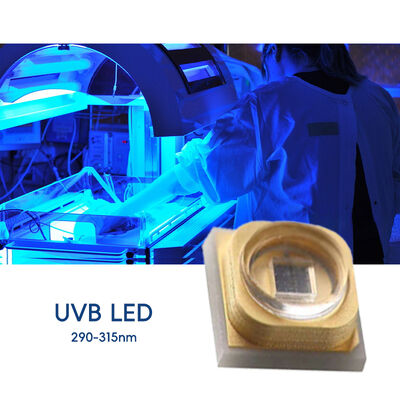 نوعية عالية UVB 3535 SMD LED LED متقدمة Flip Chip LED 3W 306nm 310nm CRI 95 ضمان لمدة عامين للرعاية الصحية الطاقة العالية