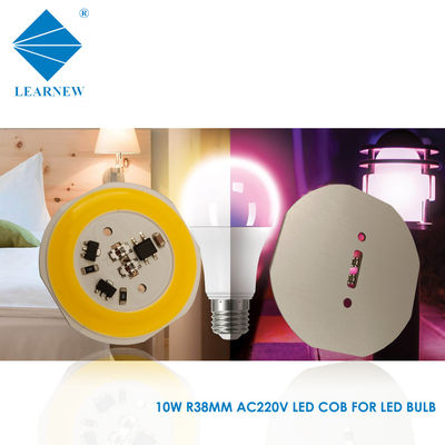 عالية الكفاءة 110-120lm / w AC LED COB 10W 220V 6000K رقاقة الوجه سوبر الألومنيوم
