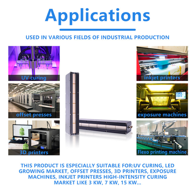 مصباح نظام المعالجة بالأشعة فوق البنفسجية بتبريد المياه 395 نانومتر لتعديل الطابعة