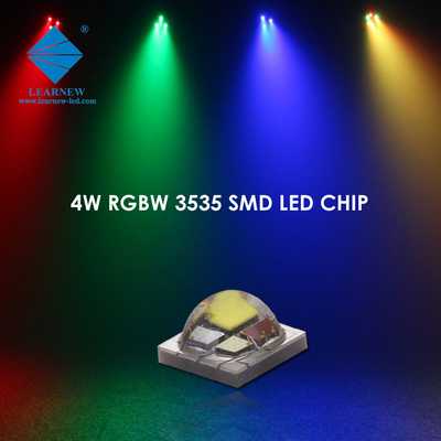 4W قوة عالية SMD3535 RGBW 350mA 620-630nm 520-530nm 460-470nm 3000K مع أضواء المسرح