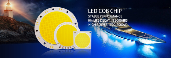1500 2000W رقاقات Flip LED 2700K 6500K 35V 38V للإضاءة الخارجية