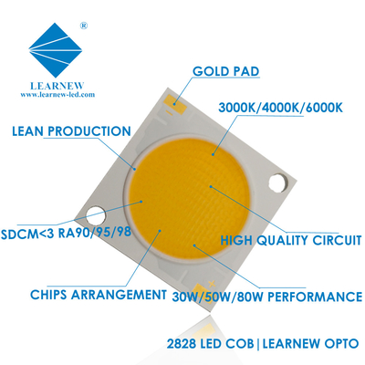 سوبر الألومنيوم 2828 Flip Chip Cob Led 30w 50w 100w High Power Led Chip لتحقيق استمرارية اللون