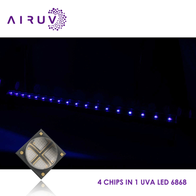 10W 365nm 385nm 395nm 6-7V Uva 3W رقائق الصمام لعلاج الأشعة فوق البنفسجية