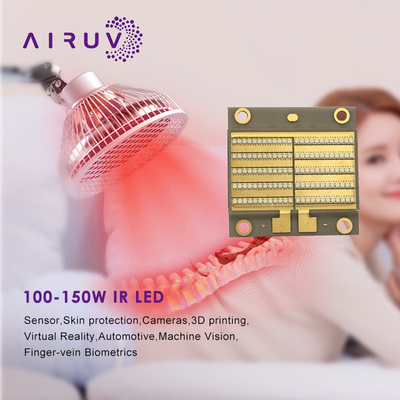 840nm 32000mW 150W COB LED 22 * ​​35MM رقاقة LED الأشعة تحت الحمراء