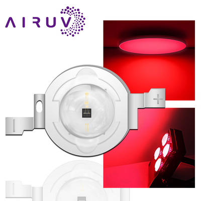 2w لون أحمر SMD LED Chip 620nm 630nm للضوء المضيء / ضوء النبات