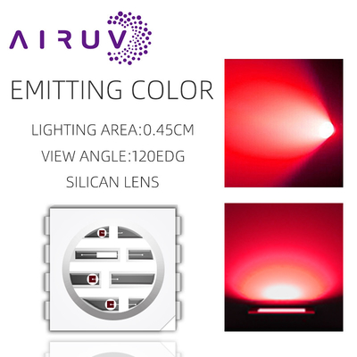 بيع بالجملة SMD5050UYFIR SERIES 0.5w LED Chip 585-595nm 840-850nm 80-100mW للكاميرات والطباعة ثلاثية الأبعاد مع عينة مجانية