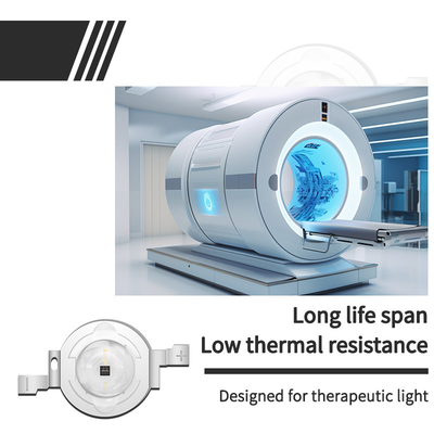 بيع بالجملة 2W 585-590nm 800-810nm LED Chip 950-1100mW 700mA 2.0-2.4V للضوء العلاجي