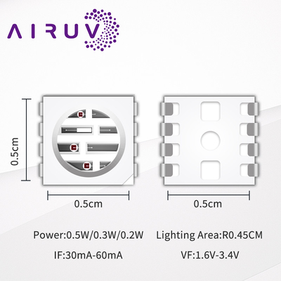 تعلّم جديد مخصص 5050 0.5w الأشعة تحت الحمراء LED دايودي 0.2w 0.3w سمد LED رقاقة العينات المجانية