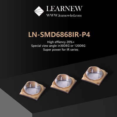 رقاقات LED فوق البنفسجية عالية الكثافة والكثافة 5-8W لطول موجة مهيمن 730-950MM