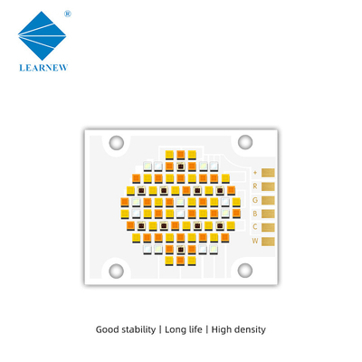 شريحة ربطية ذات خمسة ألوان 4050 180w Rgbwc LED Chip 21v 24v للضوء التصويري