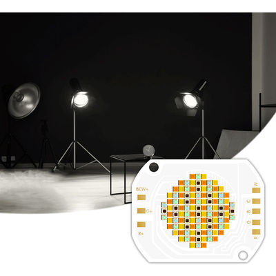 350W RGBCW 3545 RA95 تكنولوجيا NCSP LED COB مع CCT 620nm/460nm/520nm/2700K/6500K