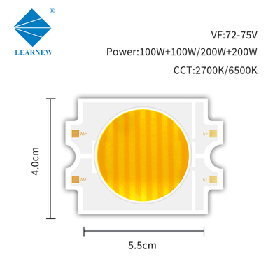 2700k 6500k قابلة للتعديل Cct Led Cob 100w + 100w 200w + 200w ثنائي اللون مزدوج اللون Cob لمصابيح التصوير الفوتوغرافي