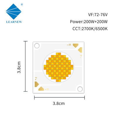 200W 200W COB LED Chip CRI95 ثنائي الألوان COB LEDs مع ضباب مزدوج CCT 2700K 6500K