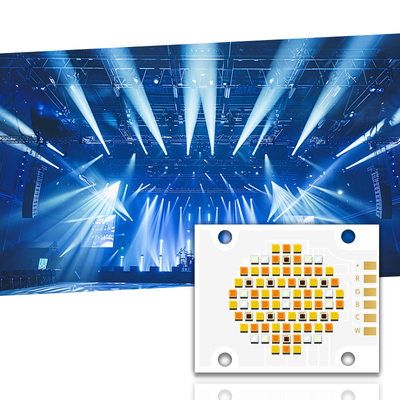 180w خمسة ألوان كوب شريحة 4050 Rgbwc LED شريحة 21v 24v للضوء التصوير الفوتوغرافي