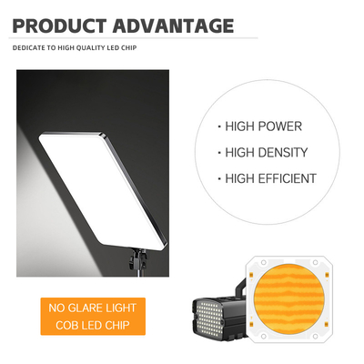 مصباح LED CCT COB قابل للتعديل 195-205V 2500K 6500K LED مزدوج اللون 300W + 300W رقائق LED CRI العالية 6060