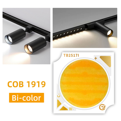 رقائق LED COB مزدوجة الألوان 1919 18W 25W 30W مع CCT 620nm/460nm/520nm و VF 36-38V