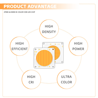 ملونين 2700-6500K CRI عالية Ra>95 LED COB CHIP طاقة عالية 150W + 150W 200W + 200W للضوء التصويري ضوء الفيديو