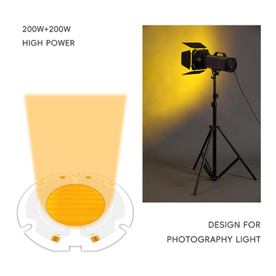 طاقة عالية 200W 6060 LED cob chip شريحة لون ثنائي للضوء التصويري