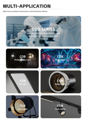 300W 300W تكنولوجيا LED ثنائي اللون COB رقاقة قابلة للتوجيه قابلة للتضييق CRI95 2700K 4000K لضوء المسرح التصوير الفوتوغرافي