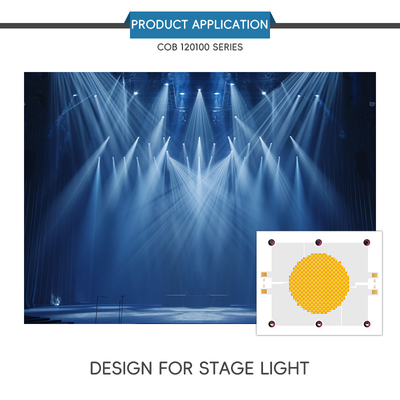 رقاقة LED عالية الكفاءة 120100 الحجم 2700k 6500k 1200w رقاقة Flip Chip COB LED لضوء التصوير