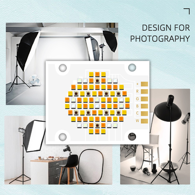 طاقة عالية 180W UV LED Light Quartz Lens 4050 SMD Chip 620nm/460nm/520nm/2700K /6500K رقائق LED COB ذات خمسة ألوان