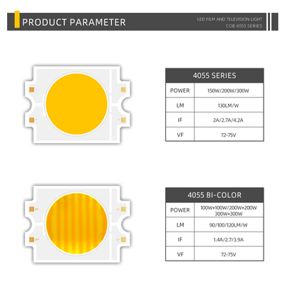 مصابيح الكهرباء العالية الكتل LED رقائق COB RGB CCT 100W 200W COB LED RGB RGBW RGBCW رقاقة LED