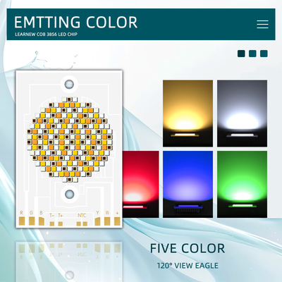 COB 3856 300w CCT 620nm/460nm/520nm/2700K /6500K لون COB LED Chip Lamp Beads Diodes للصورة المصباح