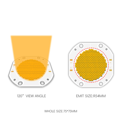 سعر المصنع 75 * 75 60 فولت 600W + 600W ثنائي CCT LED COB ثنائي اللون COB LED رقاقة LED COB عالية الطاقة