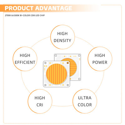 57 فولت مصدر ضوء COB 150 واط 200 واط جهد ثابت أبيض دافئ لونين اختياري دعم البيع بالجملة