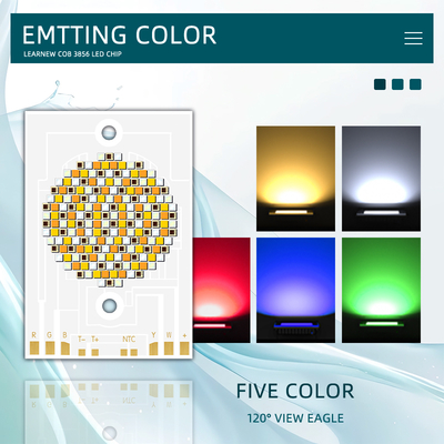 رقاقة LED COB 3856 بقوة 300 واط 36-39 فولت RGBCW لأضواء التصوير الفوتوغرافي