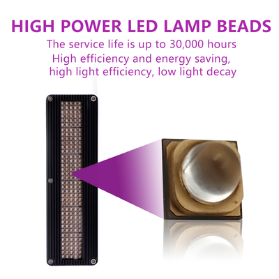 3W UVA LED Chip 365nm طول الموجة 3.8x3.8mm الحجم