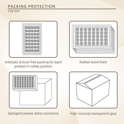 شريحة LED COB ملونة 5 في 1 RGBWW بقدرة 350 واط مع جهد إدخال 45-48 فولت وزاوية عرض 120 درجة لإضاءة التصوير الفوتوغرافي