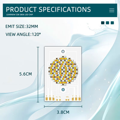 رقاقة LED COB عالية الطاقة 300 واط 500 واط RGBWW 38x56mm 110LM/W 2400K-7000K للإضاءة التجارية