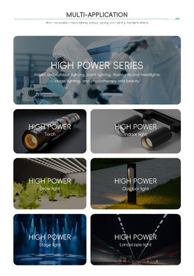 وحدة LED RGBW عالية الطاقة مع طاقة 3 واط 4 واط 10 واط 12 واط 18 واط وزاوية عرض 120 درجة وضمان لمدة عامين