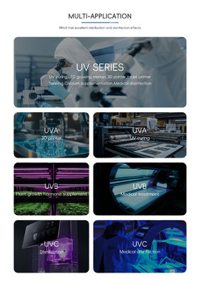 رقاقة UV LED العميقة 250-280nm 0.5W 1W 3W 5W خيارات للمعدات الطبية والمختبرية
