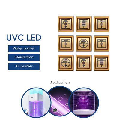 صمام ثنائي باعث باعث فوق بنفسجي LED UV-C LED 3W 110mW 500mA Led 270nm 3838 275nm Uv Leds عالي الطاقة UV UVC LED UV-C LED 265nm UVC