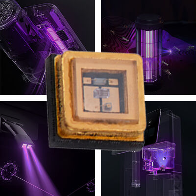 حزمة UV UVC 3535 265 نانومتر SMD عالية الأداء SMD 100 مللي أمبير 150 مللي أمبير UVC LED ديود 1 واط 255 نانومتر 275 نانومتر تنقية المياه والهواء