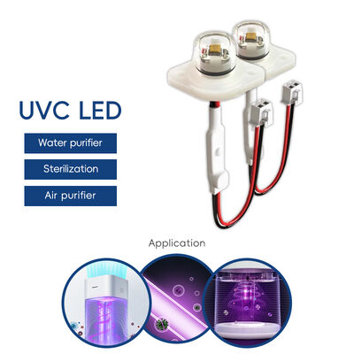 كفاءة عالية سعر بيئي UV UV-C DC12V UVC 275nm LED Module 0.5W 40mA IP68 DC24V مياه هواء تنقية 6-10mW