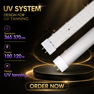 LEARNEW طاقة عالية 100 وات - 120 وات 365-370 نانومتر UV LED للكشف الطيفي لعلاج الجلد وتفاعل الفلورسنت