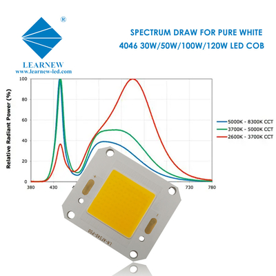 40X46MM حجم كوب LED رقاقة 4046 5500k تصميم مثالي للضوء الفيضان 100w