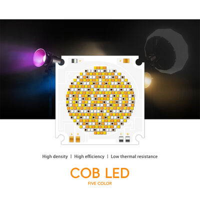 شريحة LED COB RGBCW عالية الطاقة 1050 واط 5555 بكفاءة 100-110 لومن/واط وضمان 3 سنوات لإضاءة التصوير الفوتوغرافي الاحترافية