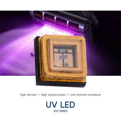 رقاقات UVC LED 0.5W 1W 3W LED عالية الطاقة 250nm 260nm 270nm 280nm طول موجة ضيق للتجفيف والتعقيم