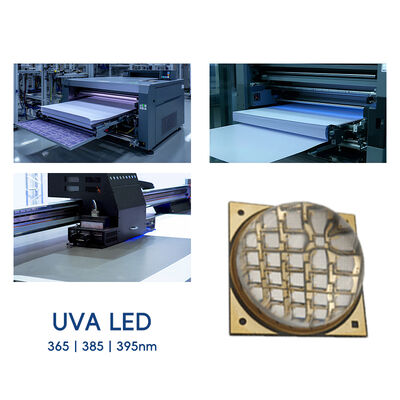 OEM ODM عينة مجانية طاقة عالية 100W 200W 300W UVA COB UV LED Chip 365nm 385nm 395nm 33500-120000mW وحدة LED العلاج بالأشعة فوق البنفسجية