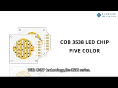 خمسة ألوان LED Cob Chip قابل للتضييق 350w Rgbcw Hight Cri 90ra تكنولوجيا Ncsp للإضاءة على المسرح